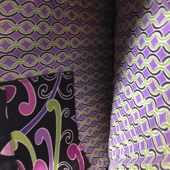 Vera Bradley Brown and Purple Laptop Bag Quilted Design - Picture 5 of 5